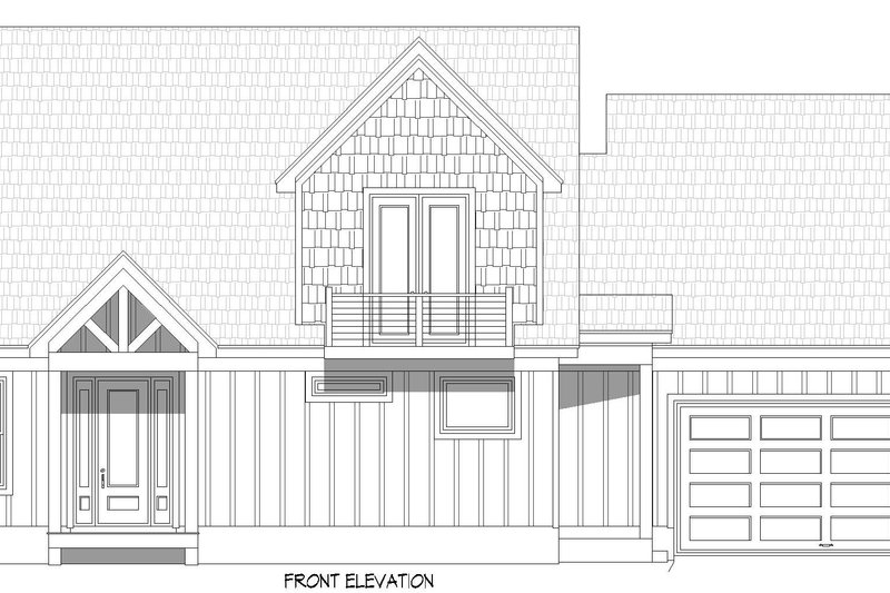 Dream House Plan - Exterior - Front Elevation 3 for Southern House Plan #932-1168 - 2 bed, 3 bath