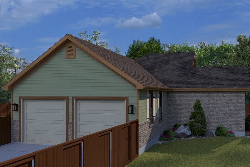 Architectural House Design - Exterior - Other Elevation for Ranch House Plan #1060-386 - 2 bed, 2 bath