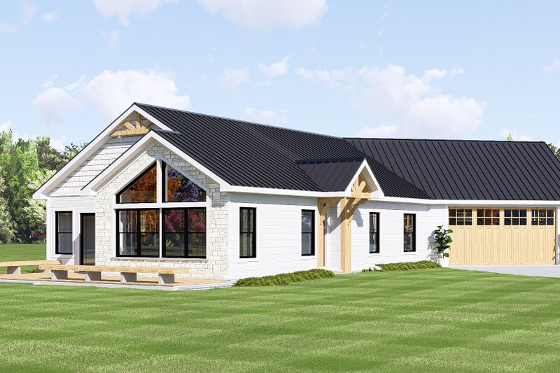 Architectural House Design - Exterior - Other Elevation 1 for Country House Plan #1064-475 - 3 bed, 2 bath