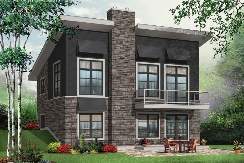Home Plan - Contemporary Exterior - Front Elevation Plan #23-2425