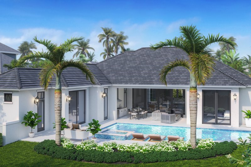 Dream House Plan - Exterior - Rear Elevation for Southern House Plan #1083-6 - 3 bed, 4.5 bath