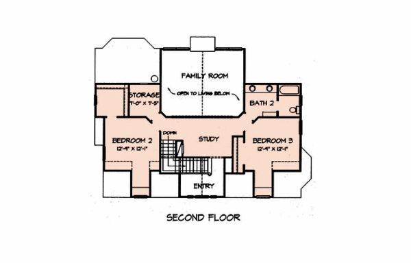 Country Floor Plan - Upper Floor Plan #140-152