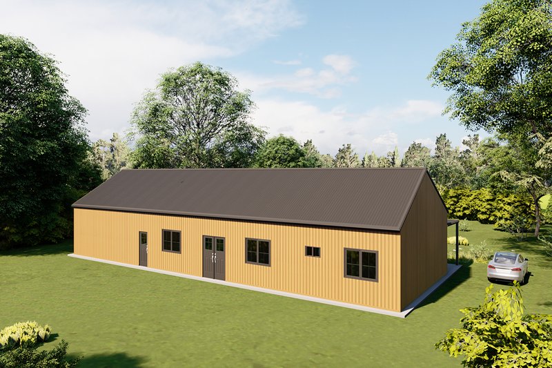 Home Plan - Exterior - Other Elevation 6 for Barndominium House Plan #1107-22 - 3 bed, 2 bath