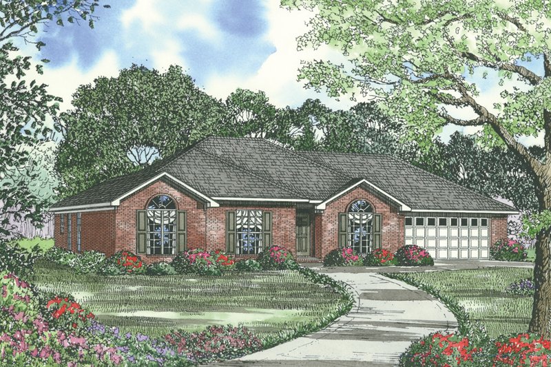 Home Plan - European Exterior - Front Elevation Plan #17-576
