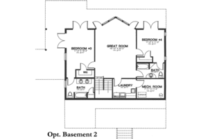 Floor Plan - Other Floor for Cabin House Plan #115-159 - 4 bed, 4.5 bath