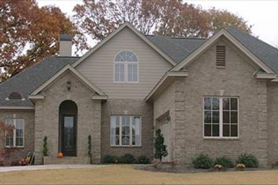 Exterior - Front Elevation for European House Plan #63-177 - 4 bed, 3.5 bath