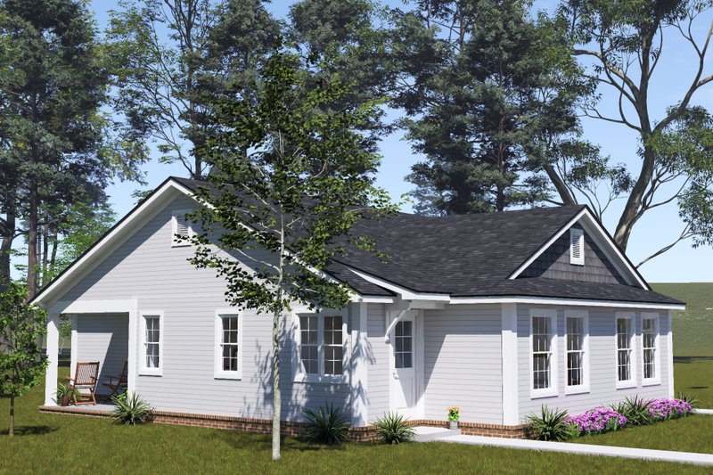 Architectural House Design - Exterior - Other Elevation 1 for Cottage House Plan #513-2445 - 2 bed, 2 bath