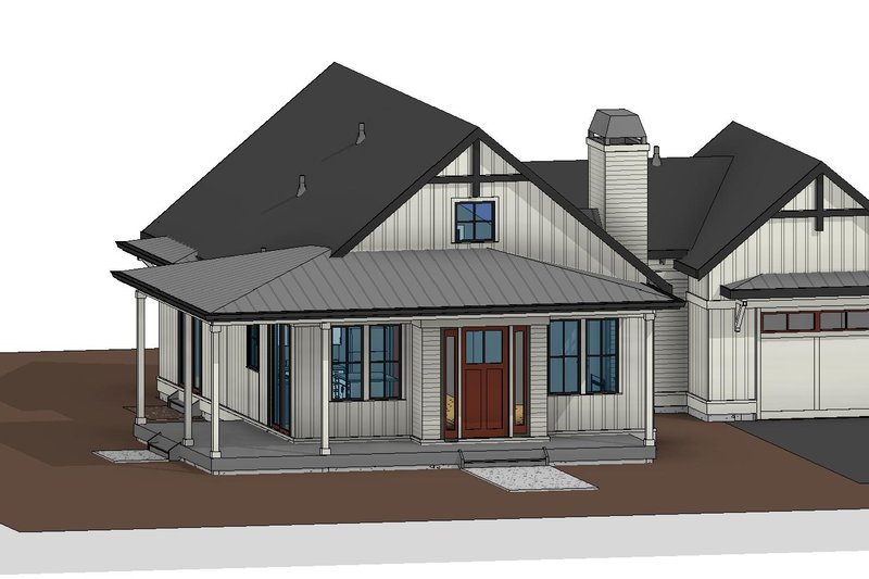 House Design - Photo 4 for Farmhouse House Plan #895-166 - 2 bed, 2 bath