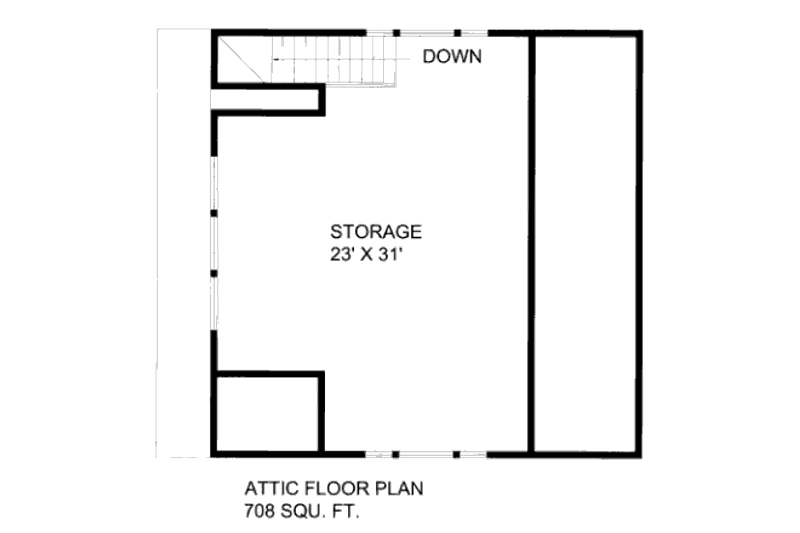 Home Plan - Floor Plan - Upper Floor for Country House Plan #117-799, 0 bath