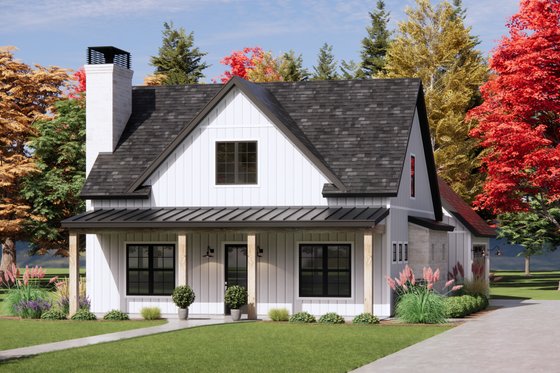 Exterior - Front Elevation 6 for Farmhouse House Plan #1096-175 - 4 bed, 2.5 bath