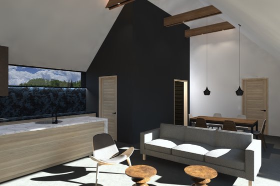 Interior - Kitchen for Modern House Plan #933-20 - 2 bed, 2 bath