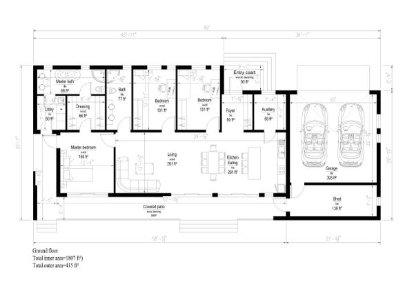 Modern Floor Plan - Main Floor Plan #549-14