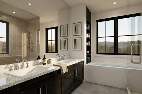 Interior - Master Bathroom for Farmhouse House Plan #928-355 - 4 bed, 3 bath