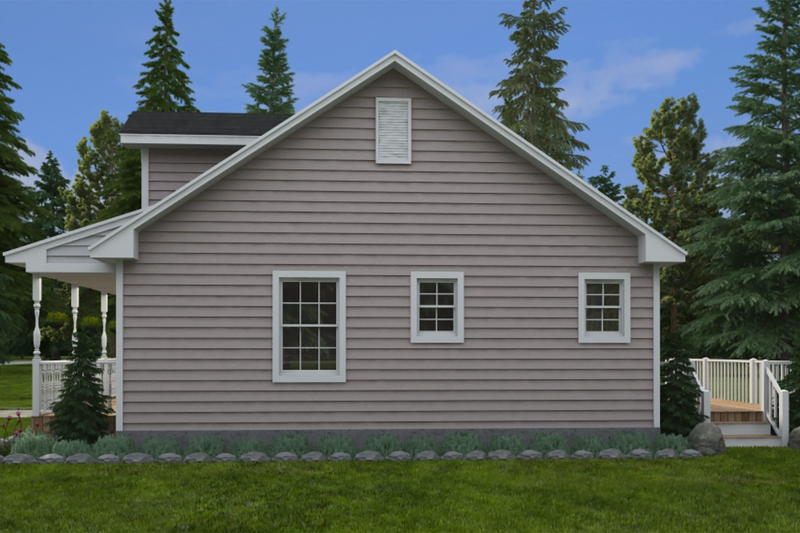 Home Plan - Exterior - Other Elevation 2 for Country House Plan #1082-8 - 3 bed, 2 bath