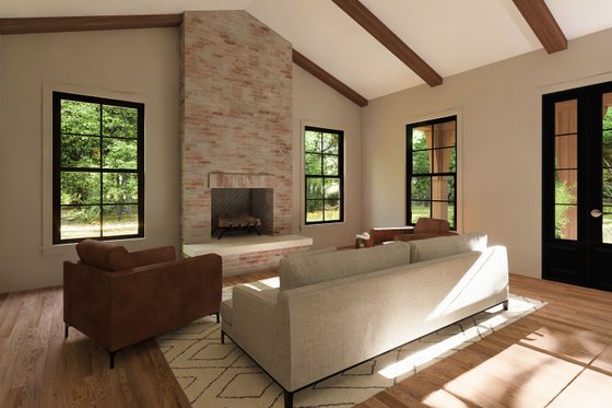 Interior - Family Room for Farmhouse House Plan #1094-28 - 1 bed, 1 bath