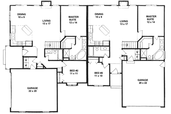 Traditional Floor Plan - Main Floor Plan #58-184