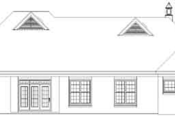 Exterior - Rear Elevation for Colonial House Plan #81-582 - 3 bed, 2.5 bath