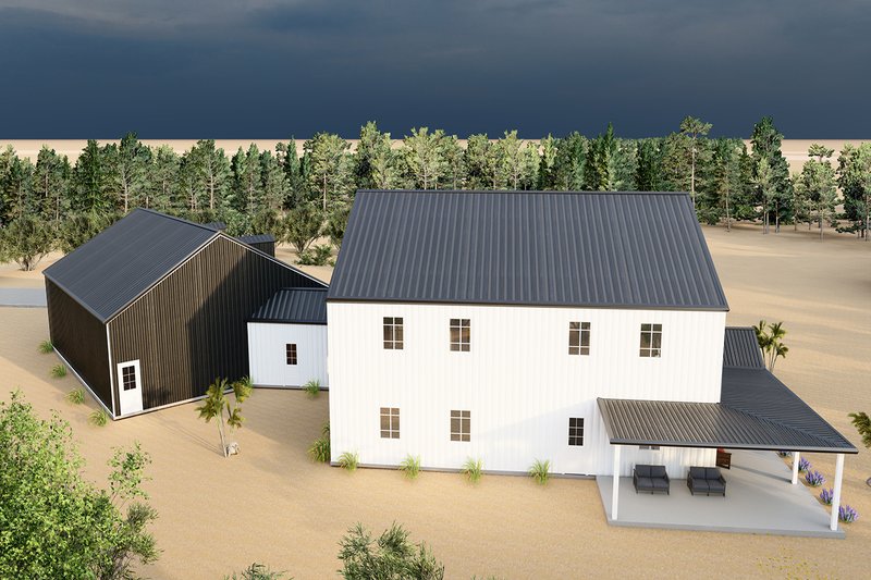 Dream House Plan - Exterior - Other Elevation 7 for Barndominium House Plan #1107-15 - 5 bed, 4 bath