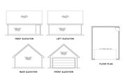 Country Style House Plan - 3 Beds 2 Baths 1094 Sq/Ft Plan #472-283 