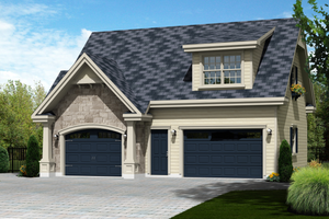 Traditional Exterior - Front Elevation Plan #25-4622