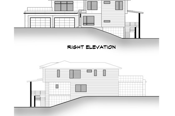 Exterior - Other Elevation 3 for Contemporary House Plan #1066-135 - 5 bed, 6.5 bath