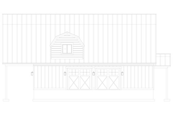 Exterior - Other Elevation 4 for Barndominium House Plan #1060-270 - 3 bed, 3.5 bath