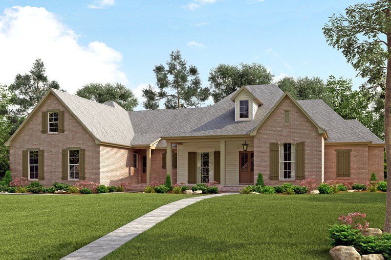 Dream House Plan - Traditional Exterior - Front Elevation Plan #430-127