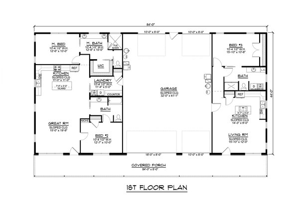 House Plan Design - Country Floor Plan - Main Floor Plan #1064-262
