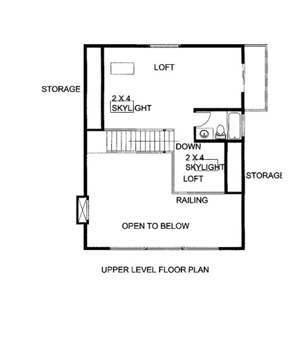 Cottage Floor Plan - Upper Floor Plan #117-712