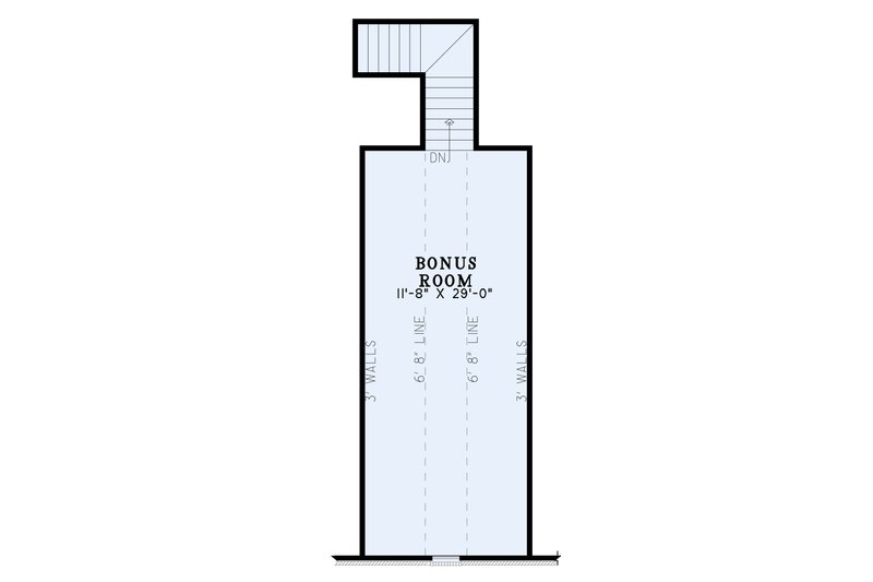 Dream House Plan - Floor Plan - Upper Floor for Southern House Plan #17-2295 - 4 bed, 3 bath