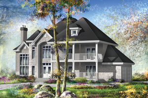 Traditional Exterior - Front Elevation Plan #25-4633