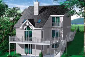 Contemporary Exterior - Front Elevation Plan #25-3043
