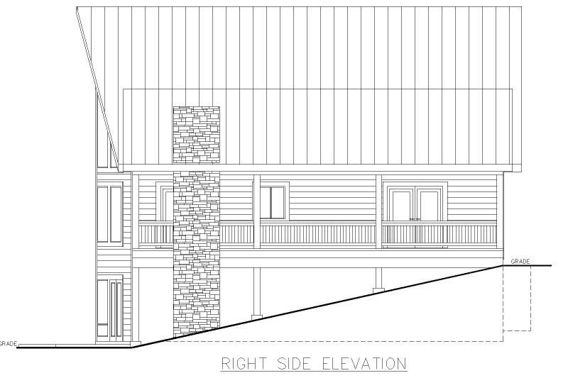 Architectural House Design - Exterior - Other Elevation 1 for Cabin House Plan #117-953 - 3 bed, 2.5 bath