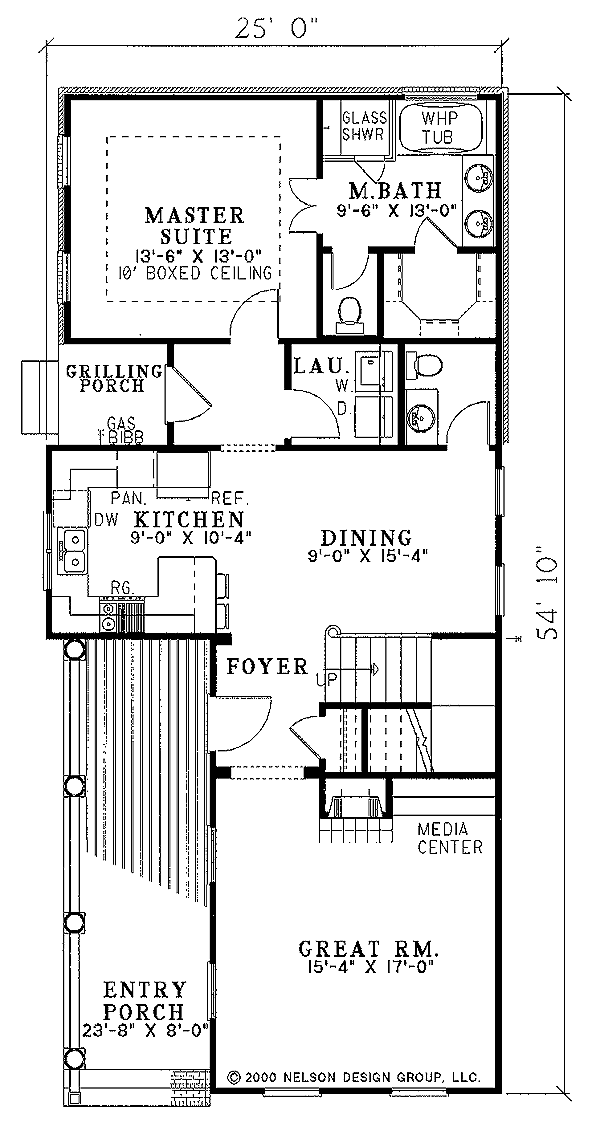 Home Plan - Southern Floor Plan - Main Floor Plan #17-2031