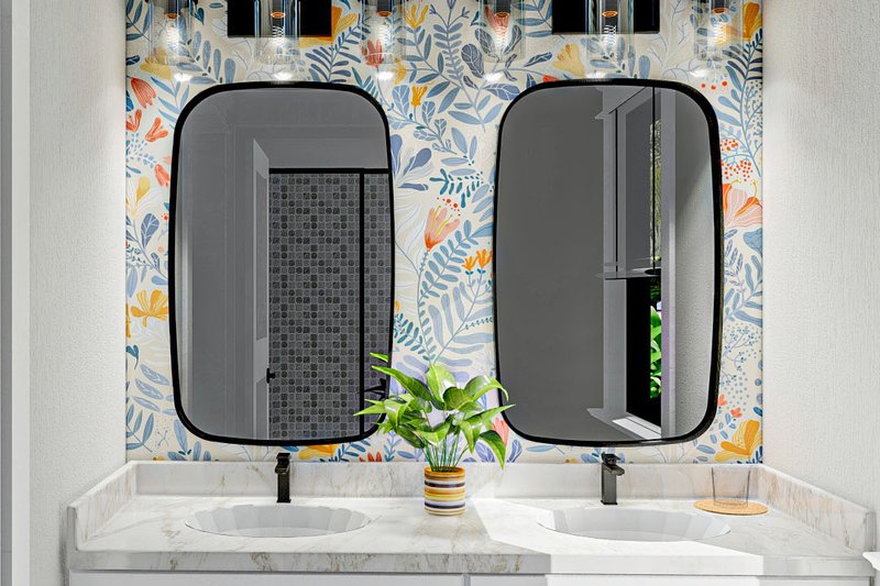 Architectural House Design - Interior - Bathroom for Mediterranean House Plan #455-135 - 3 bed, 2 bath