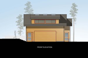 Exterior - Other Elevation 1 for Contemporary House Plan #498-3 - 2 bed, 0.5 bath