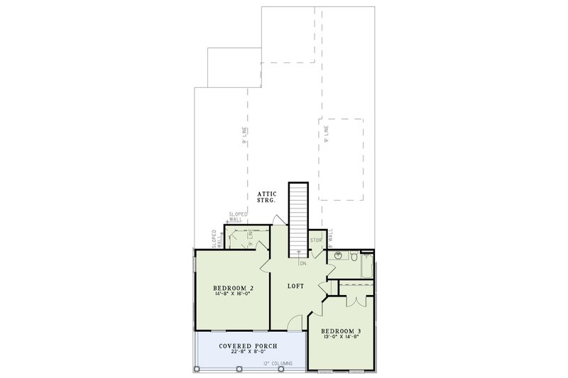 House Plan Design - Floor Plan - Upper Floor for Traditional House Plan #17-3319 - 4 bed, 3 bath