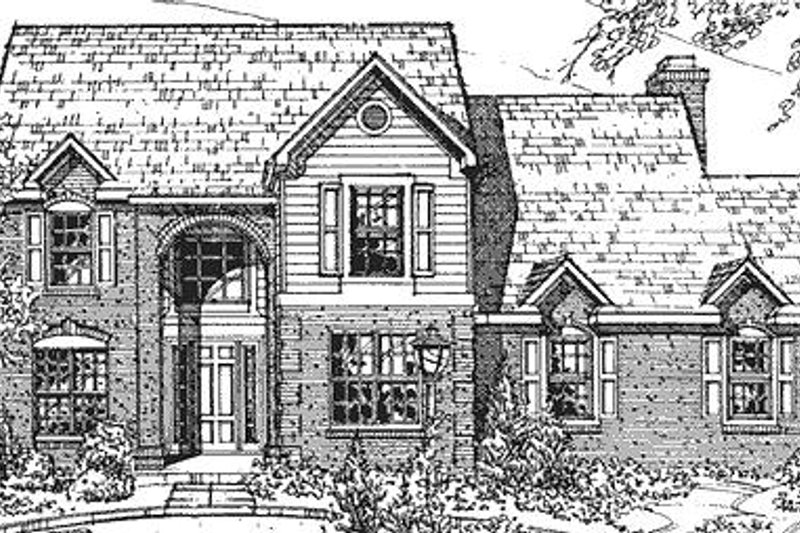 Dream House Plan - European Exterior - Front Elevation Plan #320-423