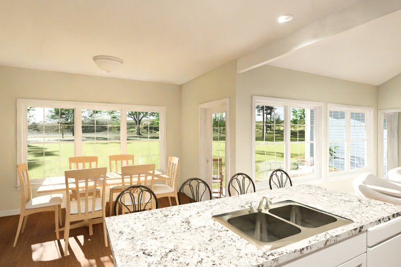 Architectural House Design - Interior - Dining Room for Cottage House Plan #513-2424 - 4 bed, 3 bath