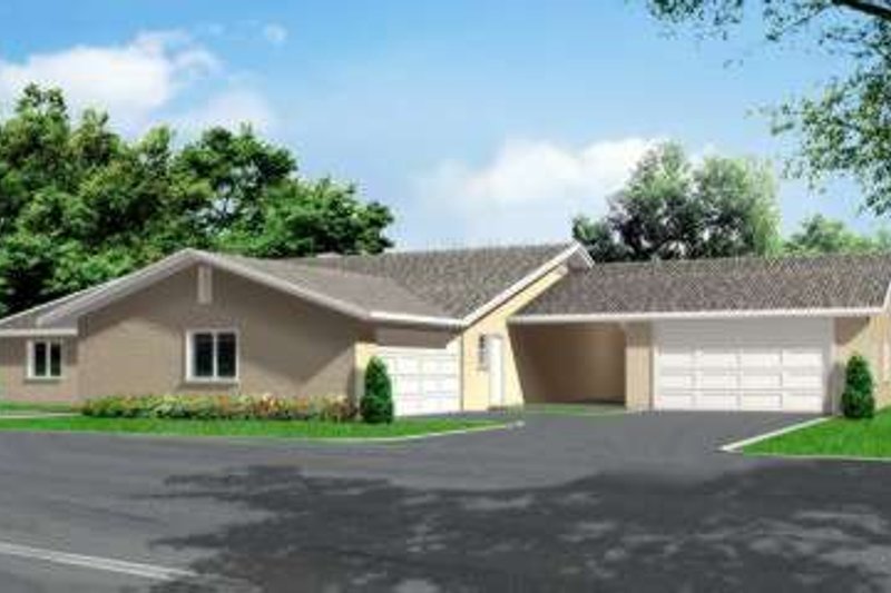 Home Plan - Mediterranean Exterior - Front Elevation Plan #1-642