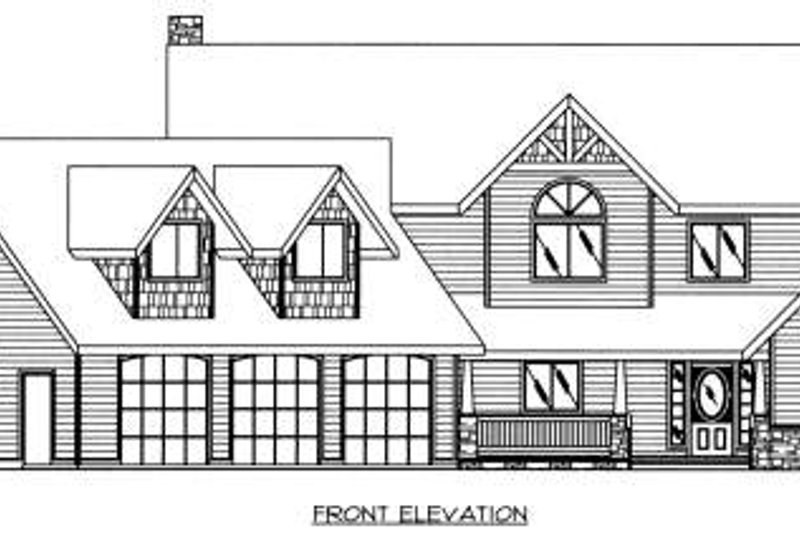 Architectural House Design - Exterior - Other Elevation for Country House Plan #117-577 - 4 bed, 3.5 bath