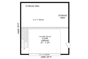 Floor Plan - Main Floor for Contemporary House Plan #932-226 - 1 bed, 1 bath