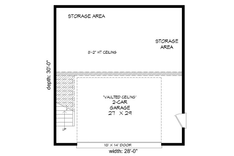 Home Plan - Floor Plan - Main Floor for Contemporary House Plan #932-226 - 1 bed, 1 bath