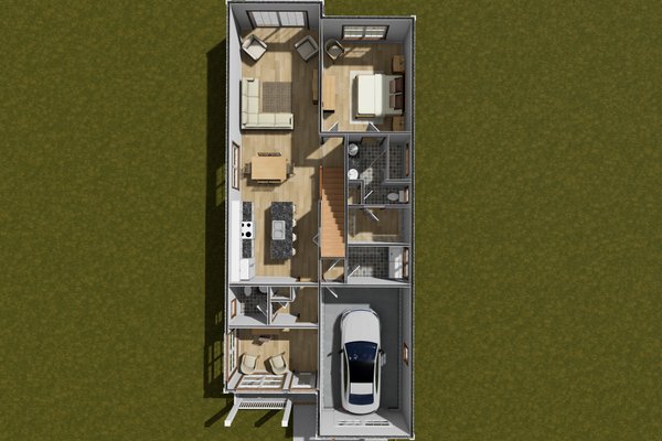 House Blueprint - Cottage Floor Plan - Main Floor Plan #513-2383