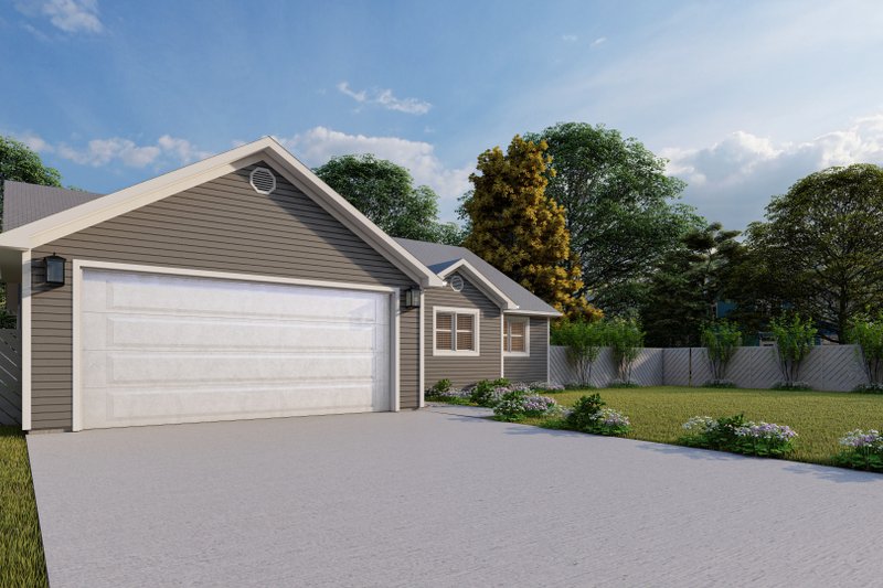 Dream House Plan - Exterior - Front Elevation 4 for Ranch House Plan #1060-14 - 3 bed, 2 bath