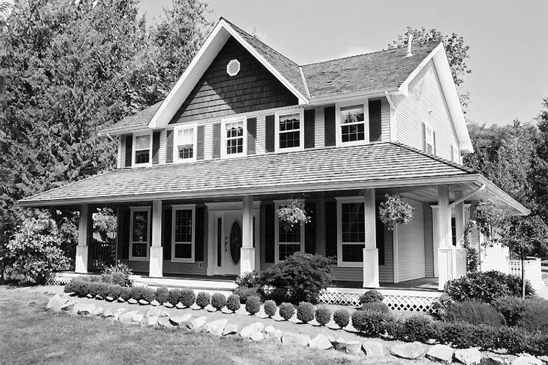 House Design - Exterior - Front Elevation 3 for Victorian House Plan #47-745 - 4 bed, 3 bath