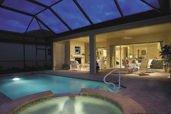 Exterior - Rear Elevation for Classical House Plan #930-396 - 3 bed, 2 bath