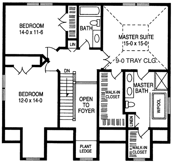 Dream House Plan - Country Floor Plan - Upper Floor Plan #981-38