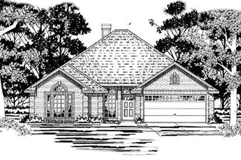 Traditional Style House Plan - 3 Beds 2 Baths 1822 Sq/Ft Plan #42-247