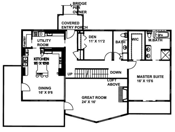 Contemporary Floor Plan - Main Floor Plan #117-803